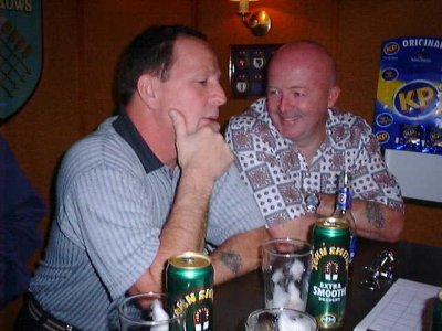 Yorkie Cunningham and Ian Laurie spin a yarn